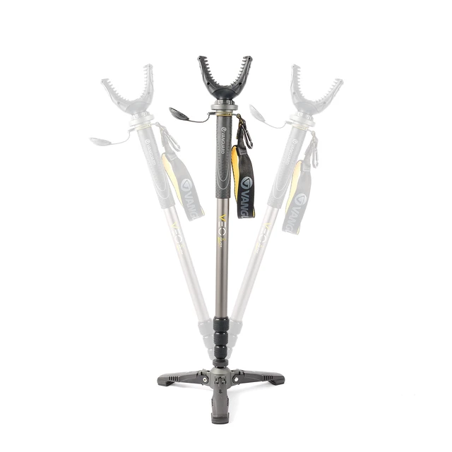 Alt view image 3 of 5 - Vanguard VEO 2 AM-234TU Shooting Stick, Tri-Stand Base with Ball Joint, Rotating and Removeable U Shaped Yoke, Gray