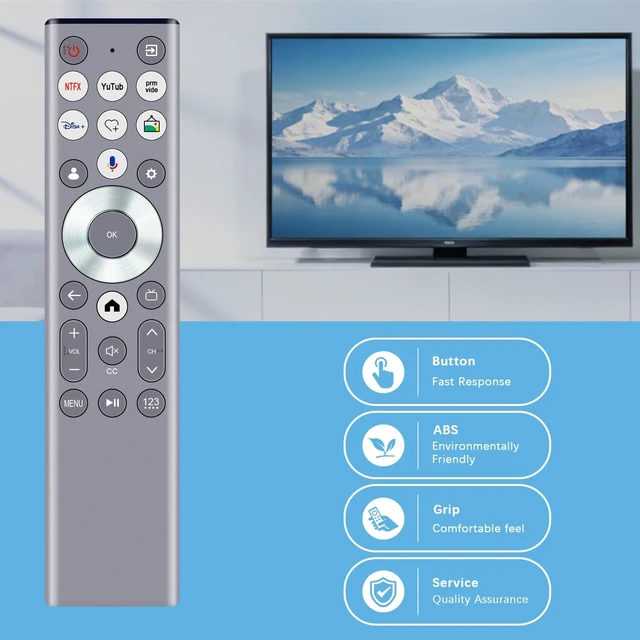 Alt view image 3 of 5 - ERF6G80H Replace Voice Remote Control Fit for Hisense 4K S7 S7N CanvasTV