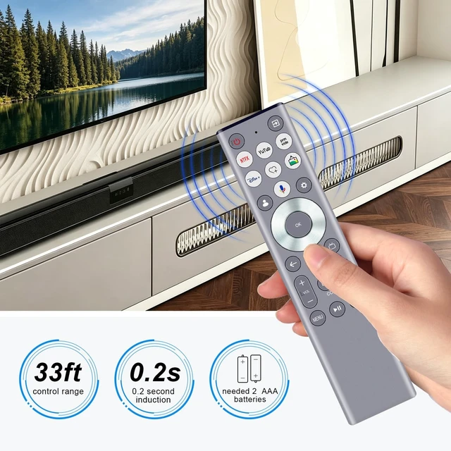 Alt view image 4 of 5 - ERF6G80H Replace Voice Remote Control Fit for Hisense 4K S7 S7N CanvasTV