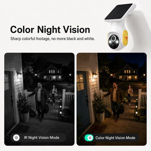 Alt view image 2 of 5 - LinkSear 4G LTE Cellular Solar Security Camera Wireless Outdoor