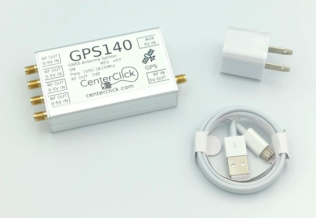 Main image of CenterClick GPS14x GPS/GNSS 4-Way Splitter for Powered Antennas (GPS140)