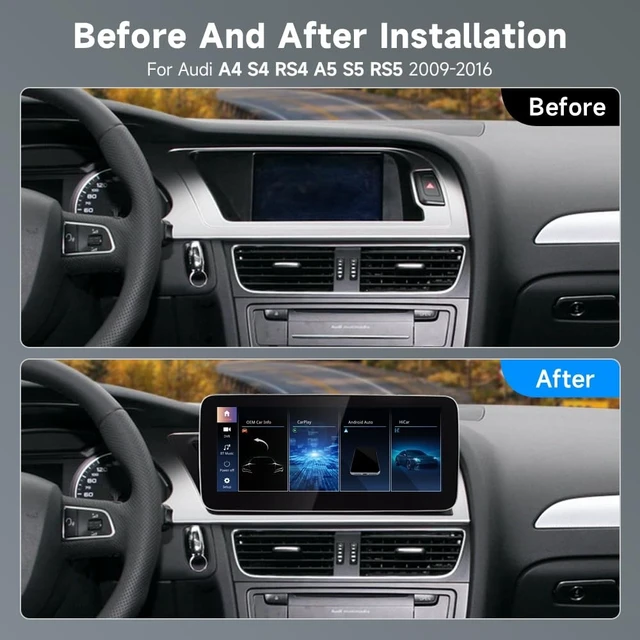 Alt view image 3 of 5 - Linux Android Car Radio Stereo for Audi A4 2009-2016 3GMMI High CD