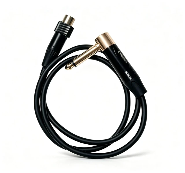 Main image of QPfkslhm Premium 3-Foot Guitar Antenna Cable for Shure WA307, Equipped with Right-Angle 1/4 Inch Neutrik Plug