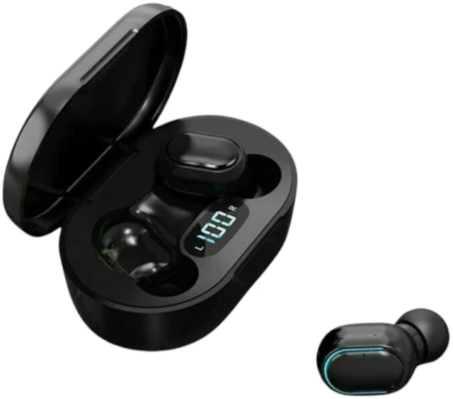 Main image of AQUAS True Wireless Water Resistant Earbuds with Smart Display Charging CASE