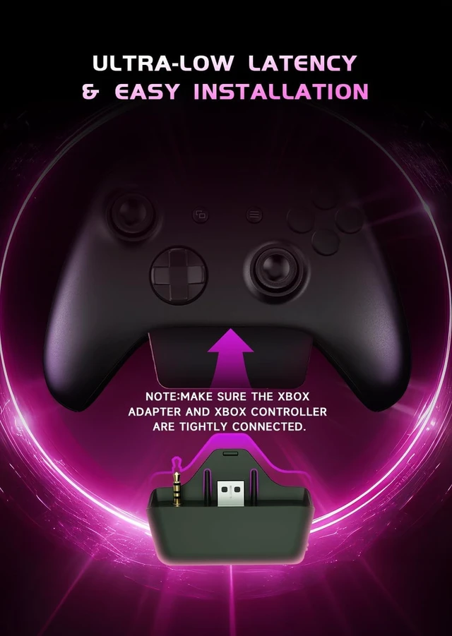 Alt view image 2 of 5 - RYR Wireless Gaming Headset for Xbox Series X^^S, Sega Gear Game, PinkWhite