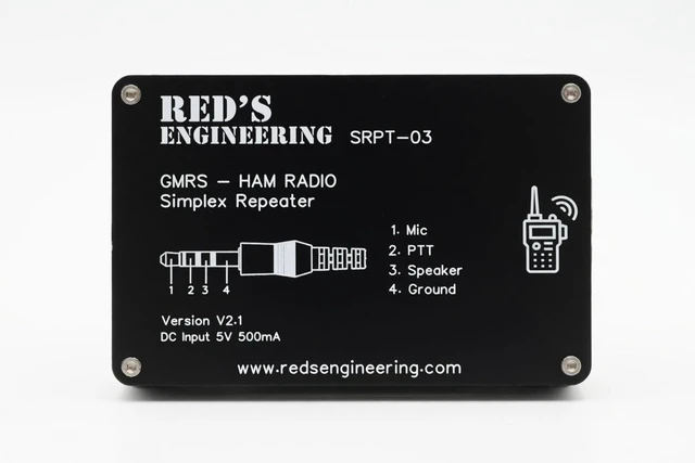 Alt view image 5 of 5 - SRPT-03 GMRS Repeater for Baofeng Compatible Handhelds - WiFi Setup, 1000mAh Battery, USB-C, OTA Firmware Updates, Range Extender 32 inch Radio Cable