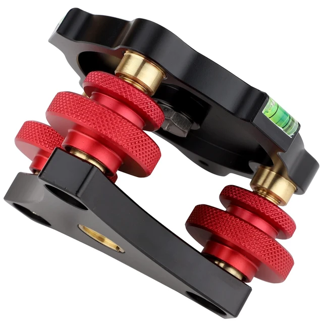 Alt view image 5 of 5 - Camera Leveler,Tri-Wheel Leveling Base for Macro Photography with +/-5 Degree Precision Adjustment for Panoramic Head Ball Head Video Head Tripod