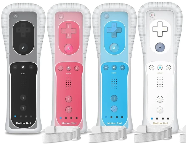 Main image of GUOC Motion Plus Wii Remote Controller 4 Pack with Silicone Case
