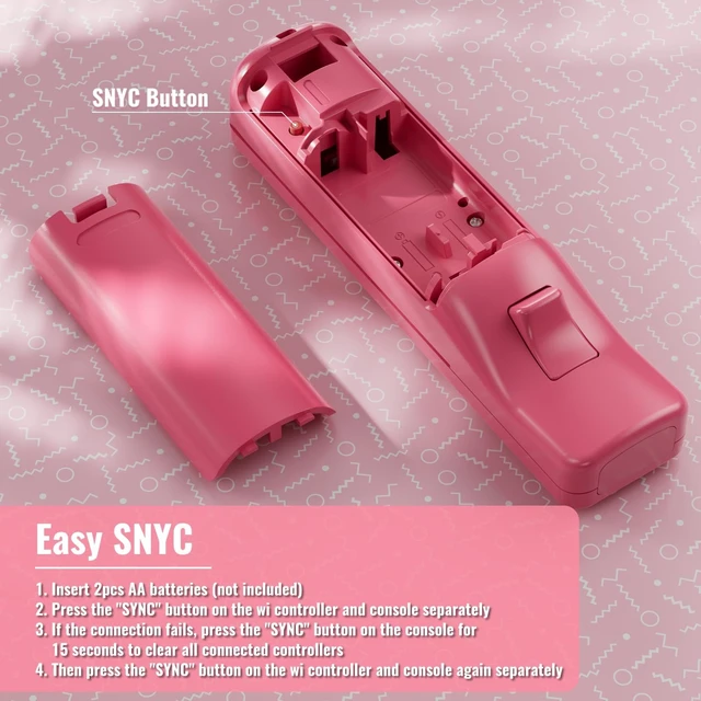 Alt view image 3 of 5 - GUOC Motion Plus Wii Remote Controller 4 Pack with Silicone Case