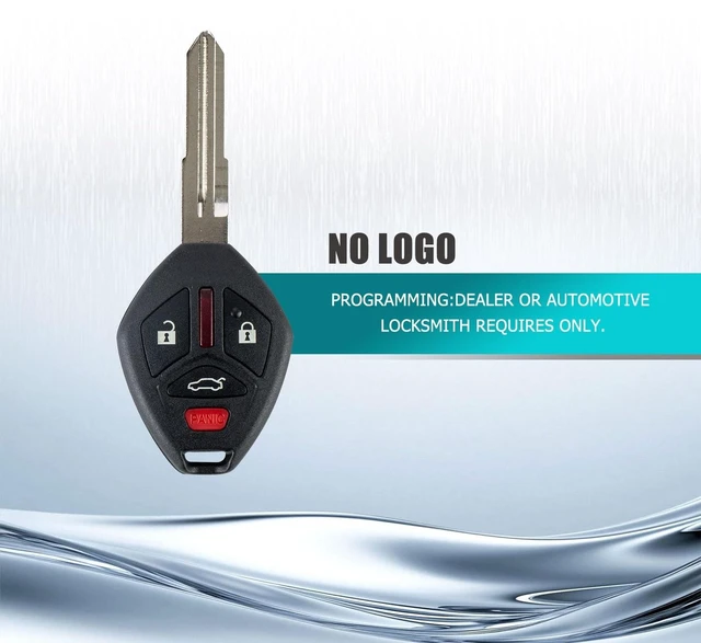 Alt view image 4 of 5 - RemoteMatch Car Key Fob Entry Remote Control Transponder Head Key Replacement Fit for 2008-2012 Mitsubishi Eclipse Galant OUCG8D-620M-A (2 Pack)