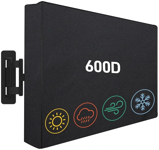 Main image of Outdoor TV Cover 55 Inch Weatherproof, 600D Heavy Duty Waterproof TV Cover