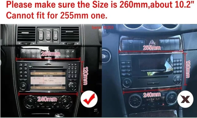 Alt view image 3 of 5 - Android 13 Car Stereo for Mercedes Benz C Class W203 2004-2007 C200 C230 C240 C320 C350 CLK Upgrade Radio with Bluetooth, 8Core 9" Car Audio Receivers with Car-Play & Android Auto (8Core 2+32GB)
