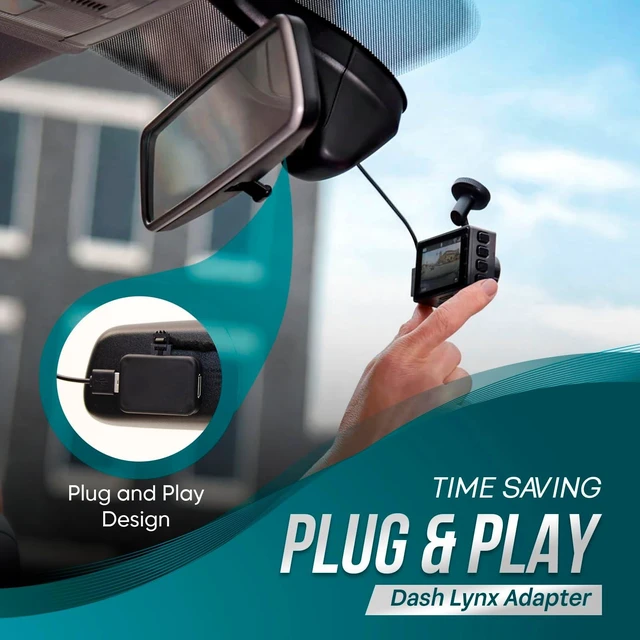 Alt view image 2 of 5 - Dash Lynx 16-Pin Dash Cam Power Adapter for Ford Vehicles Plug & Play Rear-View Mirror Wiring Kit with USB-C, Mini USB & Micro USB Safe, Reliable, and Easy Installation