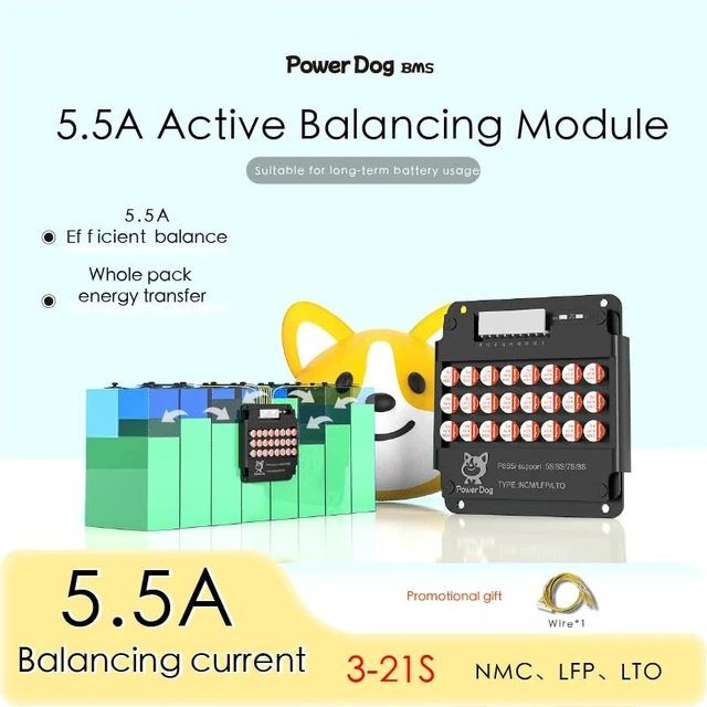 Alt view image 2 of 5 - PowerDog Active Balancer 5.5A Aluminum casing 4S 8S 12S 16S 21S Li-ion/Lifepo4/LTO/NCA Battery Capacitor Equalizer (16S)