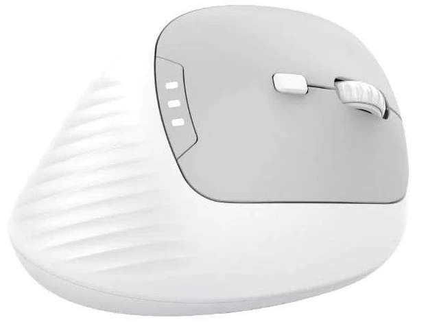 Main image of PYP Ergonomic Vertical Wireless Mouse, Bluetooth 5.2/5.0 & 2.4G Tri-Mode, Type-C Rechargeable with Power Display, 6-Level Adjustable 8,000 DPI, Lightweight Quiet Click for Laptop Mac - White