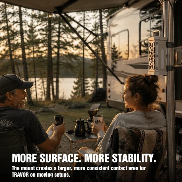 Alt view image 5 of 5 - KROCX Magnetic Pole Mount for TRAVOR Portable Speaker
