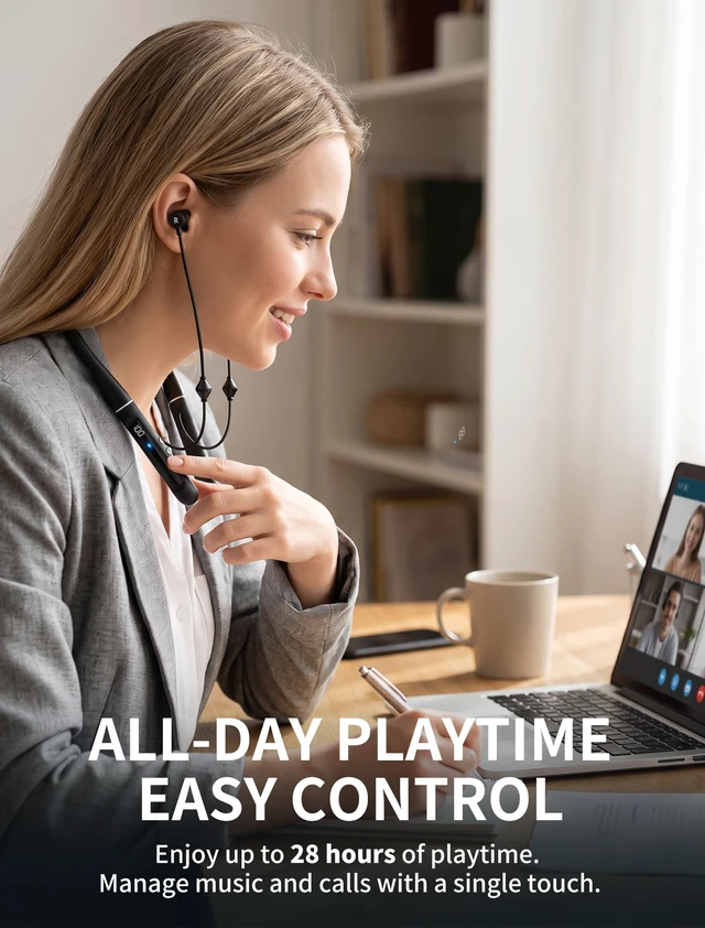 Alt view image 5 of 5 - Air Tube Headphones EMF Free Anti Radiation Wireless Earbuds with Mic