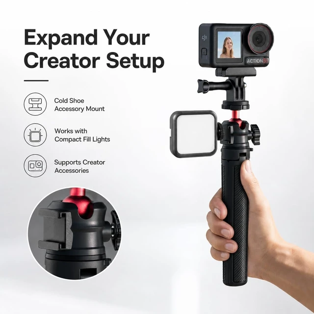 Alt view image 4 of 5 - FORGERAY Travel Creator Tripod for Pocket Cameras, 1/4 Mount