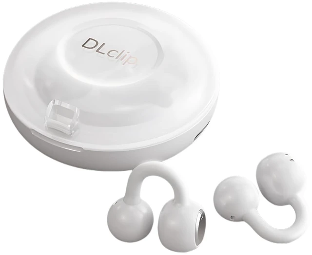 Main image of GAGAAL Open Ear Earbuds, Clip on Ear Buds with HD Sound,80H Play Bluetooth 5.3 Wireless Headphones,IPX5 Waterproof Earbuds Comfortable Lightweight Workout Headphones for GymWhite