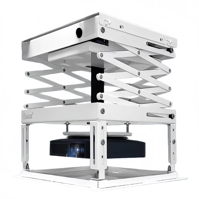 Main image of BOZHENYULEI Electric Projector Ceiling Mount, Hidden Retractable Remote Control Projector Lift, Universal 39 inch Travel Distance, 22 lbs Max Load, 110V Low-Noise Motor for Home Theater Office