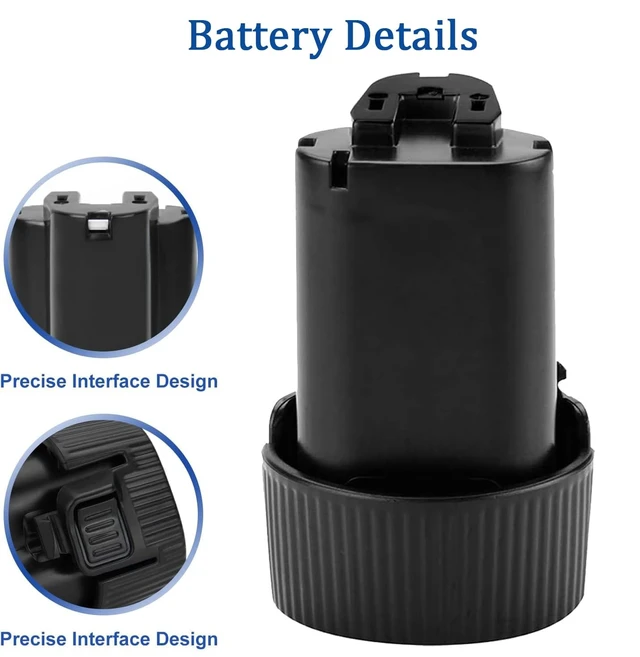 Alt view image 4 of 5 - 2Pack 3.5Ah 10.8V Battery Replacement for Makita BL1014 BL1013 194550-6