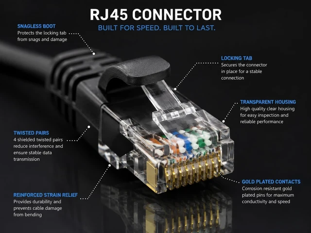 Alt view image 2 of 5 - CABLIT Cat6A Ethernet Cable 100ft 10Gbps 26AWG Bare Copper UTP, 550MHz High-Speed LAN Network Patch Cord, Snagless RJ45 Gold-Plated Connectors, Black