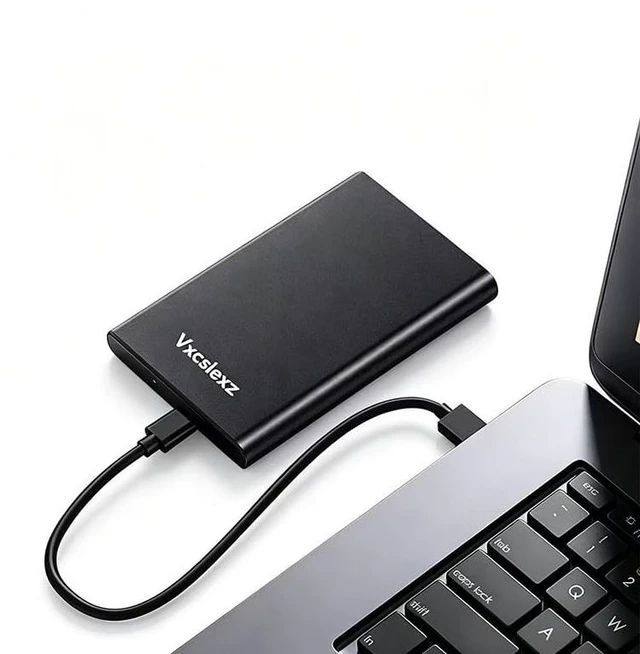 Main image of Vxcsiexz 500GB Portable External HDD - USB 3.0/2.0 Compatible, Shock/Dust/Rain Resistant for Mac & PC