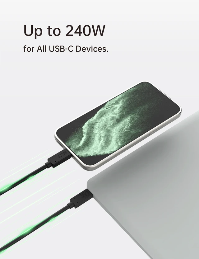 Alt view image 4 of 5 - INGOX Thunderbolt 5 Cable 1m, 80Gbps USB4 V2.0, 240W PD Charging