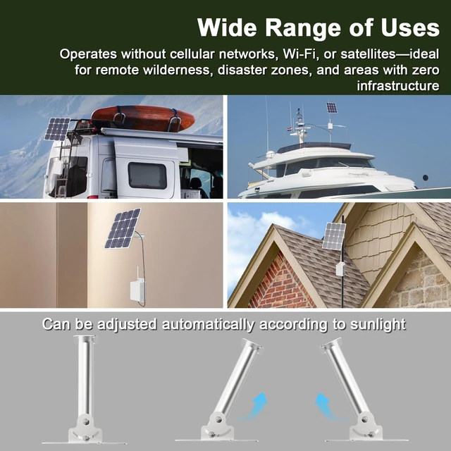 Alt view image 4 of 5 - Solar Meshtastic Outdoor Node, Meshtastic Solar Node Repeater