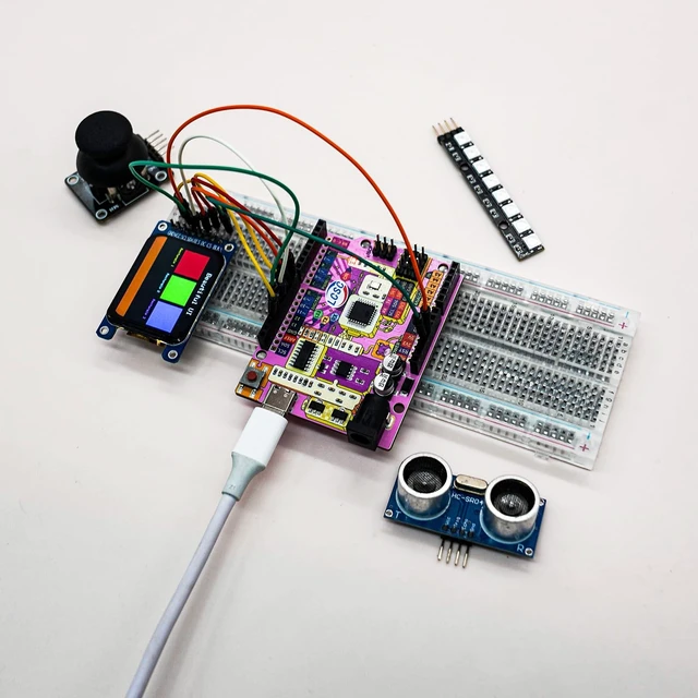 Alt view image 5 of 5 - UNO R3 Board ATmega328P Microcontroller with Tutorial Compatible with Arduino IDE(USB C Port) (Gold)