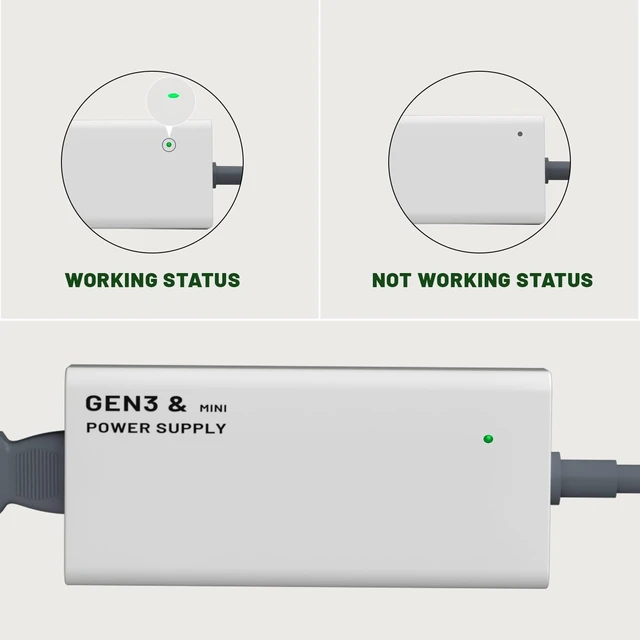 Alt view image 3 of 5 - Starlink Power Supply Adapter for Gen 3 &Mini,ETL Listed/ 48V 3A /144W AC to DC Adapter Replacement Power Supply for Starlink V3&Mini