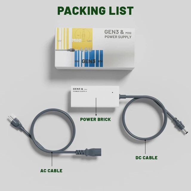 Alt view image 5 of 5 - Starlink Power Supply Adapter for Gen 3 &Mini,ETL Listed/ 48V 3A /144W AC to DC Adapter Replacement Power Supply for Starlink V3&Mini