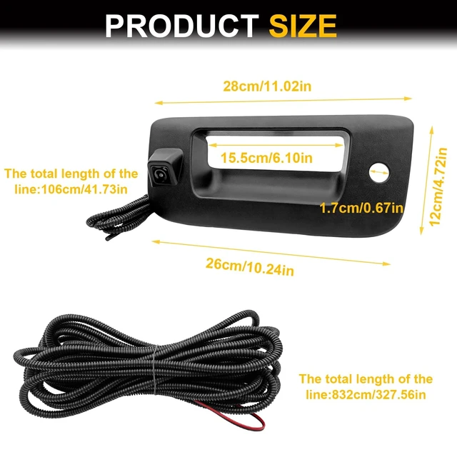 Alt view image 5 of 5 - 22755304 Backup Camera w/Tailgate Handle for Chevy Silverado & GMC Sierra