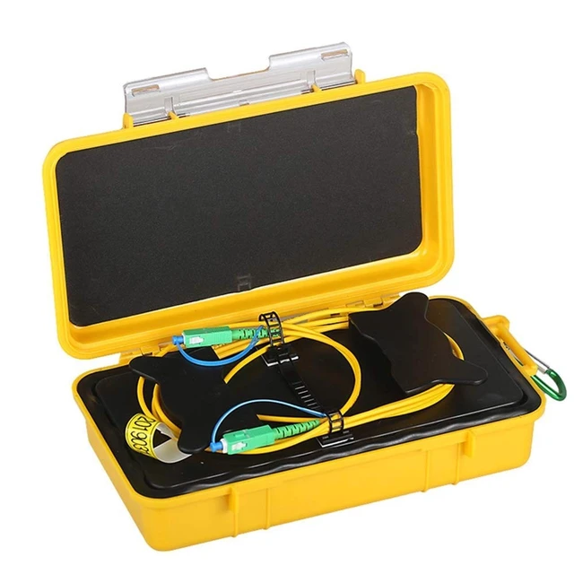 Alt view image 2 of 5 - FTTH OTDR Launch Cable Box SCAPC-SCAPC Connectors G652D Single Mode 9/125 Fiber Cable Length 1000 Meters Fiber Optic Dead Zone Eliminator
