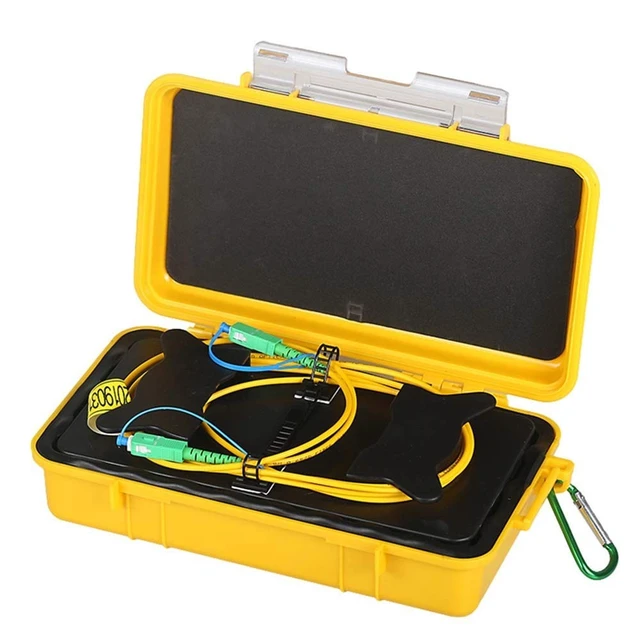 Alt view image 3 of 5 - FTTH OTDR Launch Cable Box SCAPC-SCAPC Connectors G652D Single Mode 9/125 Fiber Cable Length 1000 Meters Fiber Optic Dead Zone Eliminator