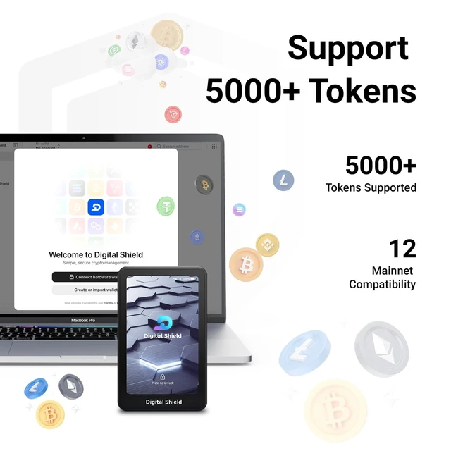 Alt view image 4 of 5 - Cerilune Crypto Hardware Wallet CC EAL6+ Secure Element Cold Storage