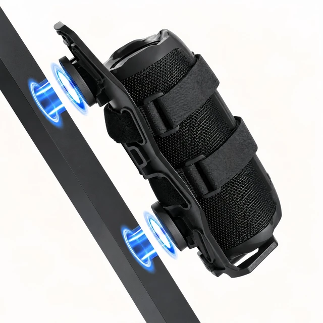 Main image of Van Helga Magnetic Speaker Mount for Golf Cart, Speaker Holder Compatible with JBL Charge 4/5/6 and Flip 5/6/7, Adjustable Strap Portable Speaker Accessory, Golf Cart Accessories