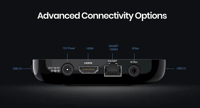Alt view image 5 of 5 - GTV 4K Media Streaming Box Voice Remote, Dual-Band WiFi, 4K Ultra HD, Certified, Powerful Streaming Player