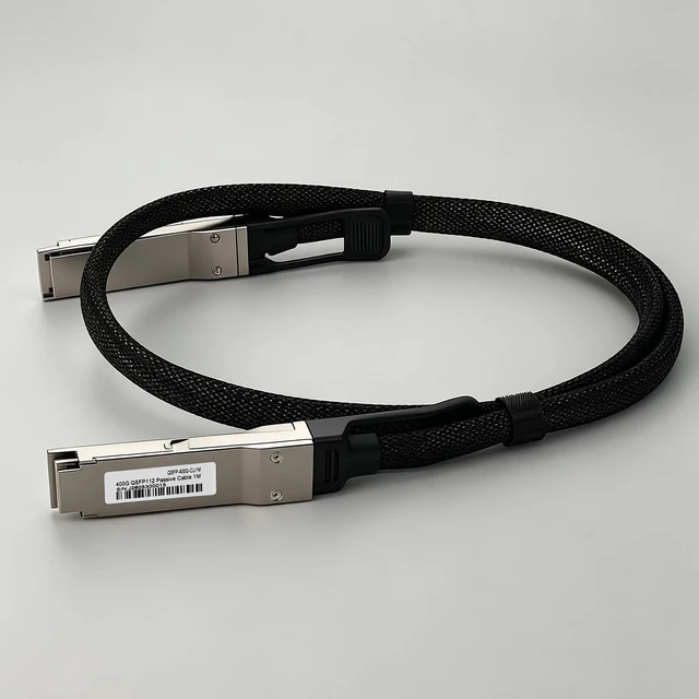 Main image of LEEBICHEN 1m/3.28ft 400G QSFP112 to QSFP112 DAC Cable Compatible with NVIDIA DGX Spark & Other GB10 AI Systems, 30AWG Passive Direct Attach Copper Twinax, 400G Ethernet INFINIBAND Stacking Cable
