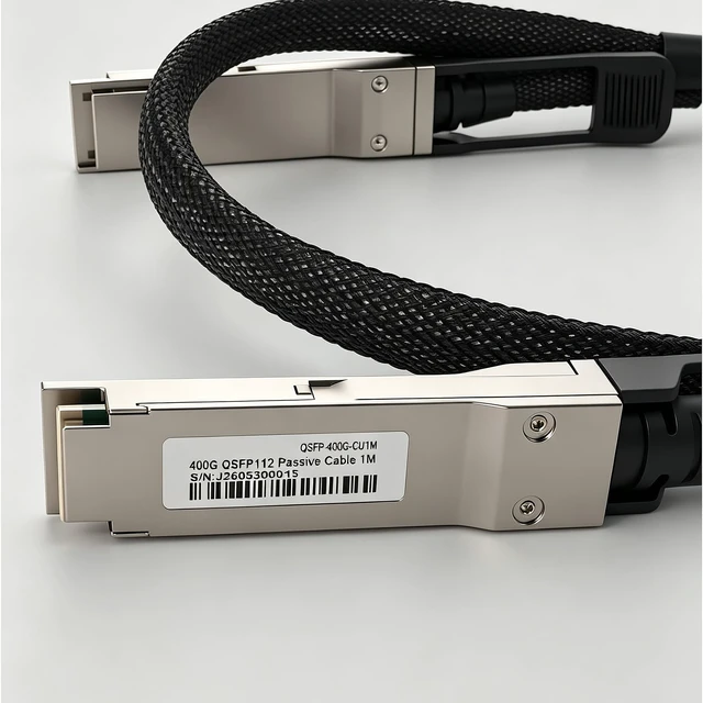 Alt view image 2 of 5 - LEEBICHEN 1m/3.28ft 400G QSFP112 to QSFP112 DAC Cable Compatible with NVIDIA DGX Spark & Other GB10 AI Systems, 30AWG Passive Direct Attach Copper Twinax, 400G Ethernet INFINIBAND Stacking Cable
