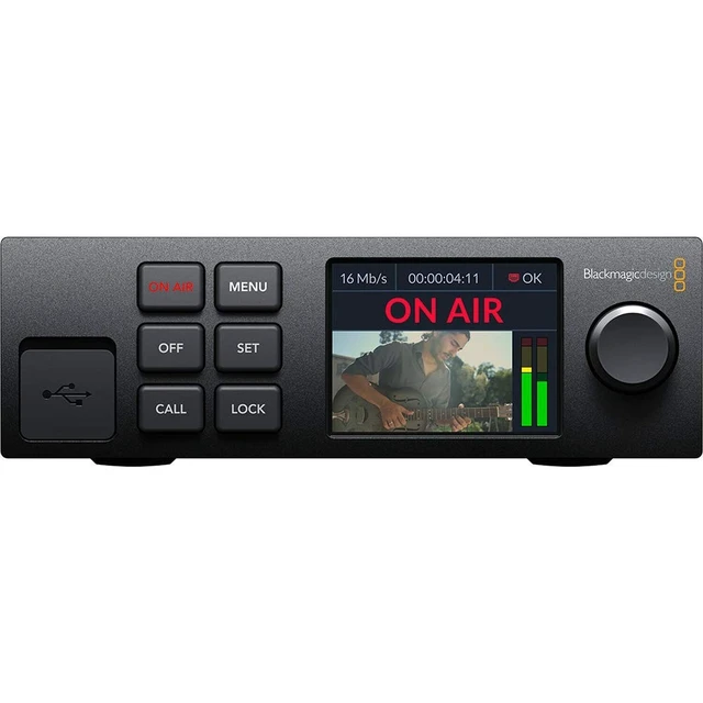 Alt view image 3 of 5 - Blackmagic Design Web Presenter HD Bundle with Power Cord and HDMI Cable with Ethernet, 3 Feet
