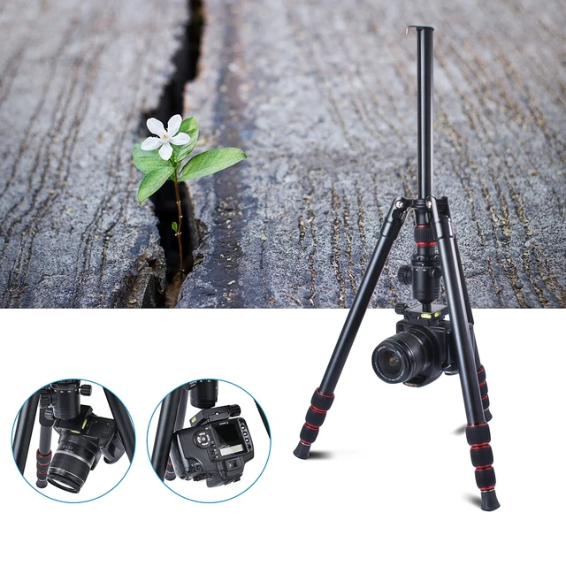 Alt view image 3 of 5 - 64 Camera Tripod and Monopod Kit with Panoramic Ball Head, Heavy Duty Complete Tripod for Canon, Nikon, Sony...Aluminum Alloy Made, Durable, Stable and Silk for Photography, Videography