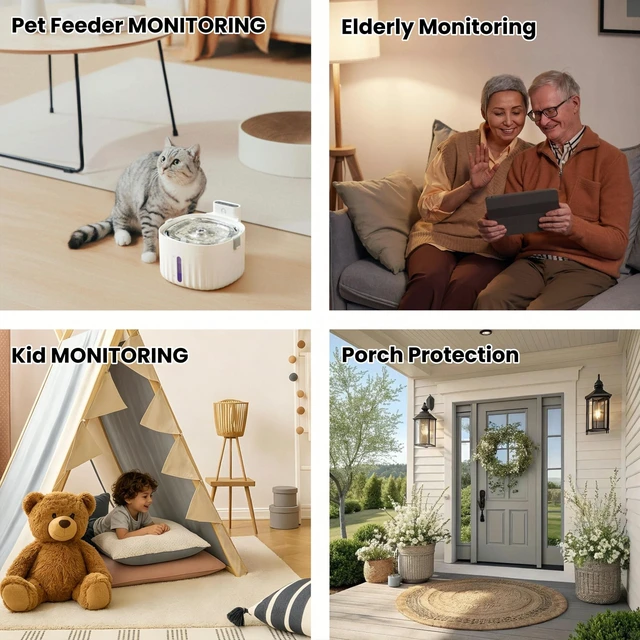 Alt view image 5 of 5 - WiFi Security Camera, IP65 Waterproof, Motion Activated, Night Vision