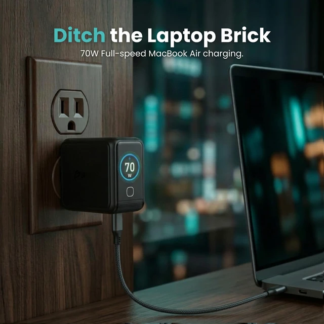 Alt view image 2 of 5 - Gansta 140W USB-C GaN Laptop World Charger