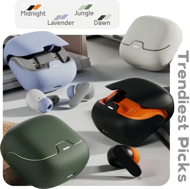 Alt view image 2 of 5 - True Wireless Earbuds Mic ENC, Earphones & Headphones in Flipcart, Black