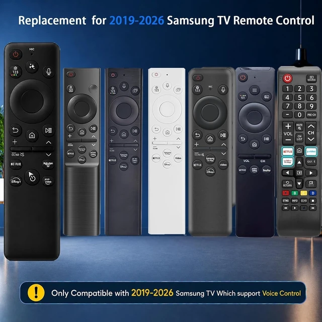 Alt view image 2 of 5 - Voice Remote for Samsung Smart TV,2019-2026,Rechargeable USB-C Charging