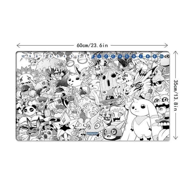 Alt view image 5 of 5 - Mlikemat New DTCG Duel Playmat Digimon Diaboromon Trading Card Game TCG CCG Mat Pad + Free Bag (ZD002-401-T)