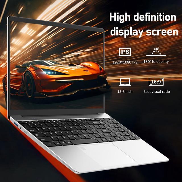Alt view image 4 of 6 - Laptop 15.6" IPS 1080P Notebook PC,16GB DDR4 512GB SSD, Quad-Core Intel 12th Gen N95 Processor, HD Camera,Windows 11 Pro Laptop, Fingerprint Unlock, Backlit Keyboard USB3.0 Port