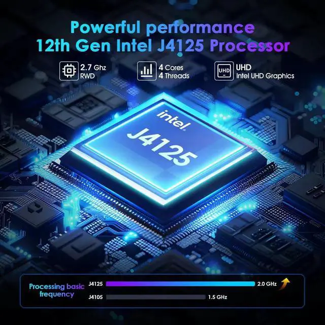 Alt view image 2 of 7 - Thin Laptop 14.1Inch Laptop 8GB RAM 512GB SSD, IPS1080PLaptop, Intel Quad-Core(Up to 2.7GHz) J4125 Processor Windows 11 Pro Laptop, HD Camera, Dual Frequency WiFi(2.4G/5G)
