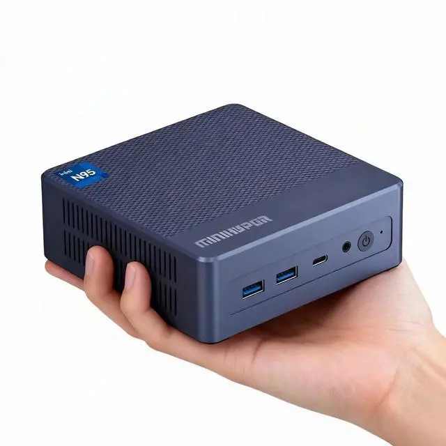 Main image of MiniHyper N9 Mini PC Windows 11 Pro, Intel 12th N95 (up to 3.4GHz) Mini PC, 16GB RAM 512GB M.2 SSD, USB3.2,Mini PC N95 Support 4K UHD Dual HDMI BT5.1, Dual Band WIFI| VESA Mount | Home Office Business